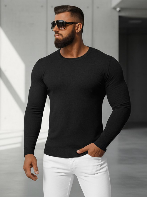 Jersey de hombre negro OZONEE NB/MMB602/4Z