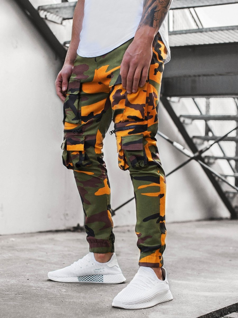 Pantalón jogger de hombre amarillo-caqui OZONEE G/2787