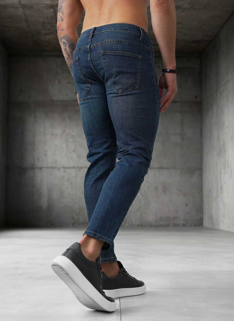 Vaqueros de hombre azul oscuro OZONEE O/JK2895A