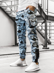 Pantalón jogger de hombre azul-camuflaje OZONEE A/705
