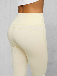 Leggings para mujer con piernas anchas crudo OZONEE JS/17K570/1