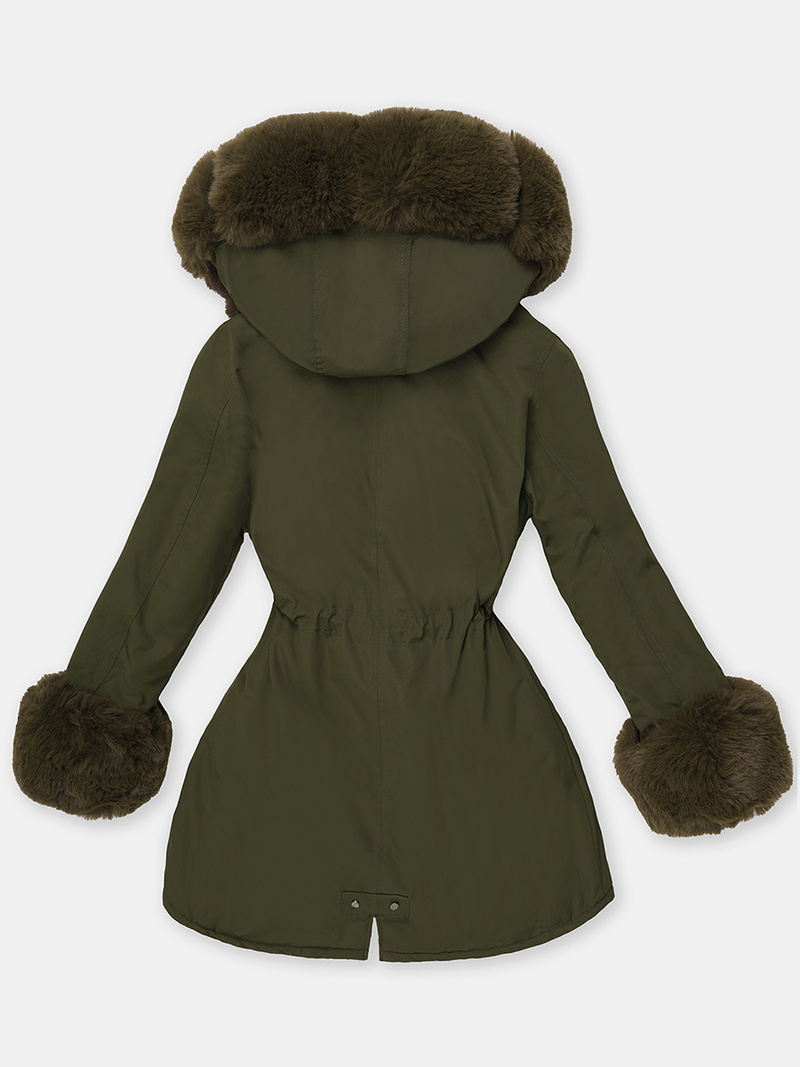 Chaqueta de mujer en verde OZONEE JS/16M9062/136