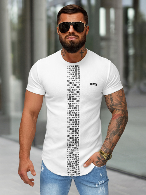 Camiseta de hombre blanca OZONEE O/B1211