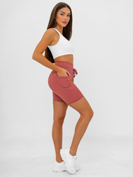 Leggins mujer cortos borgoña OZONEE JS/XY24026S