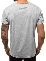 Camiseta de hombre gris OZONEE JS/KS1958
