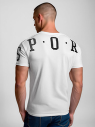 Camiseta de hombre blanca OZONEE O/8T1260/1Z
