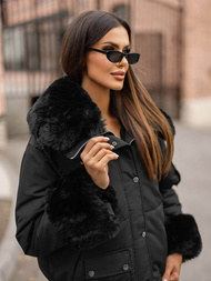 Chaqueta de mujer en negra OZONEE O/H833