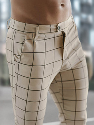 Pantalón chino de hombre beige OZONEE O/P4009Z