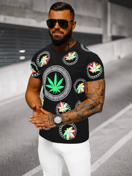 Camiseta de hombre negra OZONEE O/T135/3