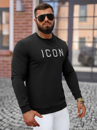 Sudadera de hombre negra OZONEE O/D7394Z