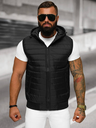 Chaleco de hombre negra OZONEE JS/MY88Z