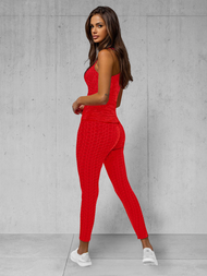 Conjunto de chándal de dos piezas de rojo ZONEE JS/YW88037/5Z