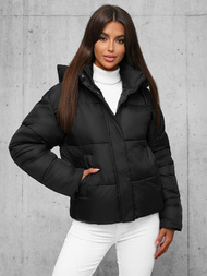 Chaqueta de mujer negra OZONEE JS/16M9188/392