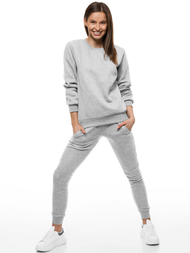 Pantalón de chándal para mujer gris OZONEE JS/CK01