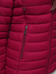 Chaqueta de mujer burdeos OZONEE JS/16M9101/06