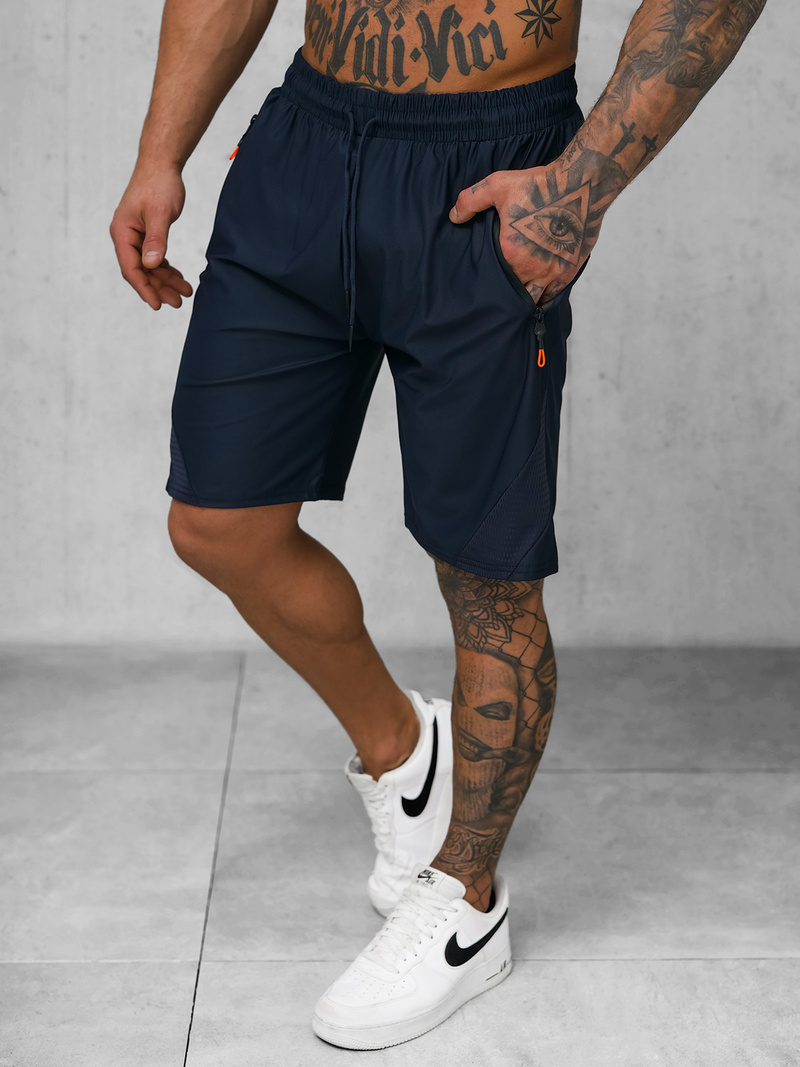 Pantalones cortos deportivos para hombre azul marino OZONEE JS/12K1800/25