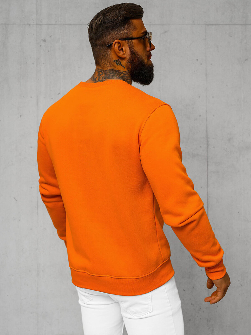 Sudadera de hombre naranja OZONEE JS/2001-10Z