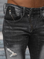 Vaqueros de hombre negras OZONEE NB/MP0045N