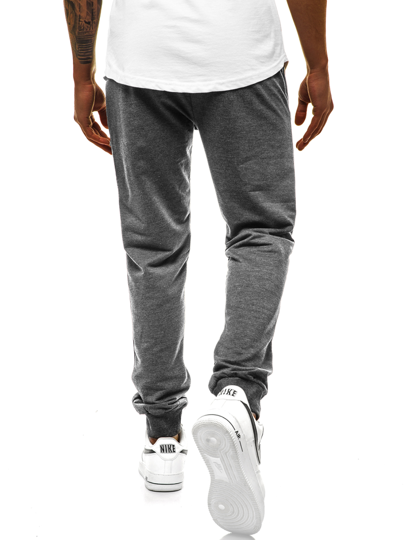 Pantalón de chándal de hombre gris oscuro JS/XW001S