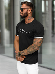 Camiseta de hombre negra OZONEE O/QS11628