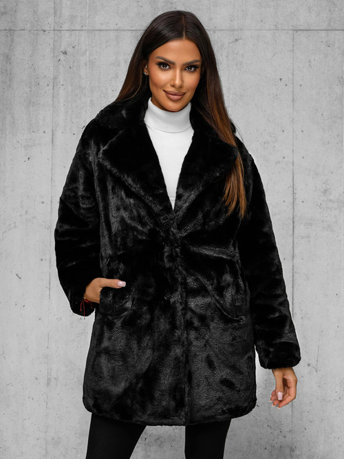 Chaqueta de mujer negra OZONEE JS/11Z8168Z