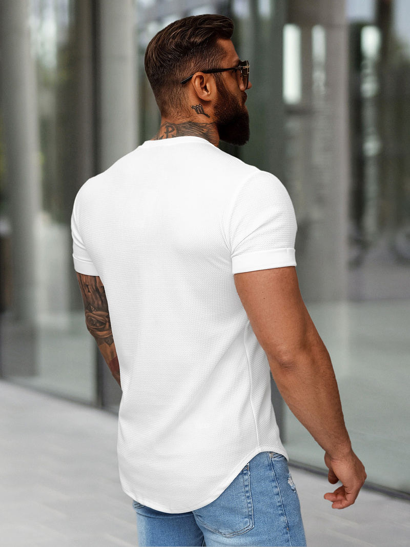 Camiseta de hombre blanca OZONEE O/B1215