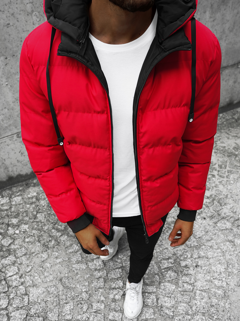 Chaqueta de hombre roja OZONEE JS/M761/270