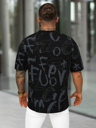 Camiseta de hombre negras OZONEE O/YN2/621