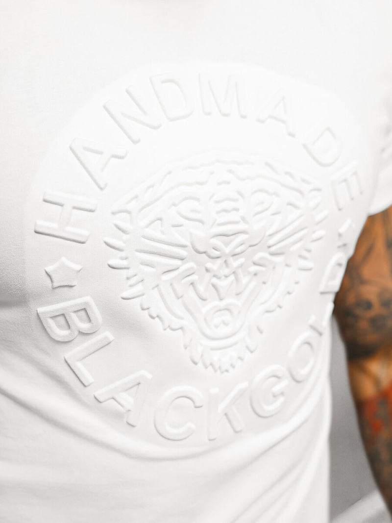 Camiseta de hombre blanco OZONEE NB/MT3056Z