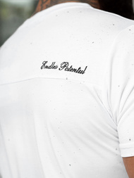 Camiseta de hombre blanco OZONEE O/QQ1387