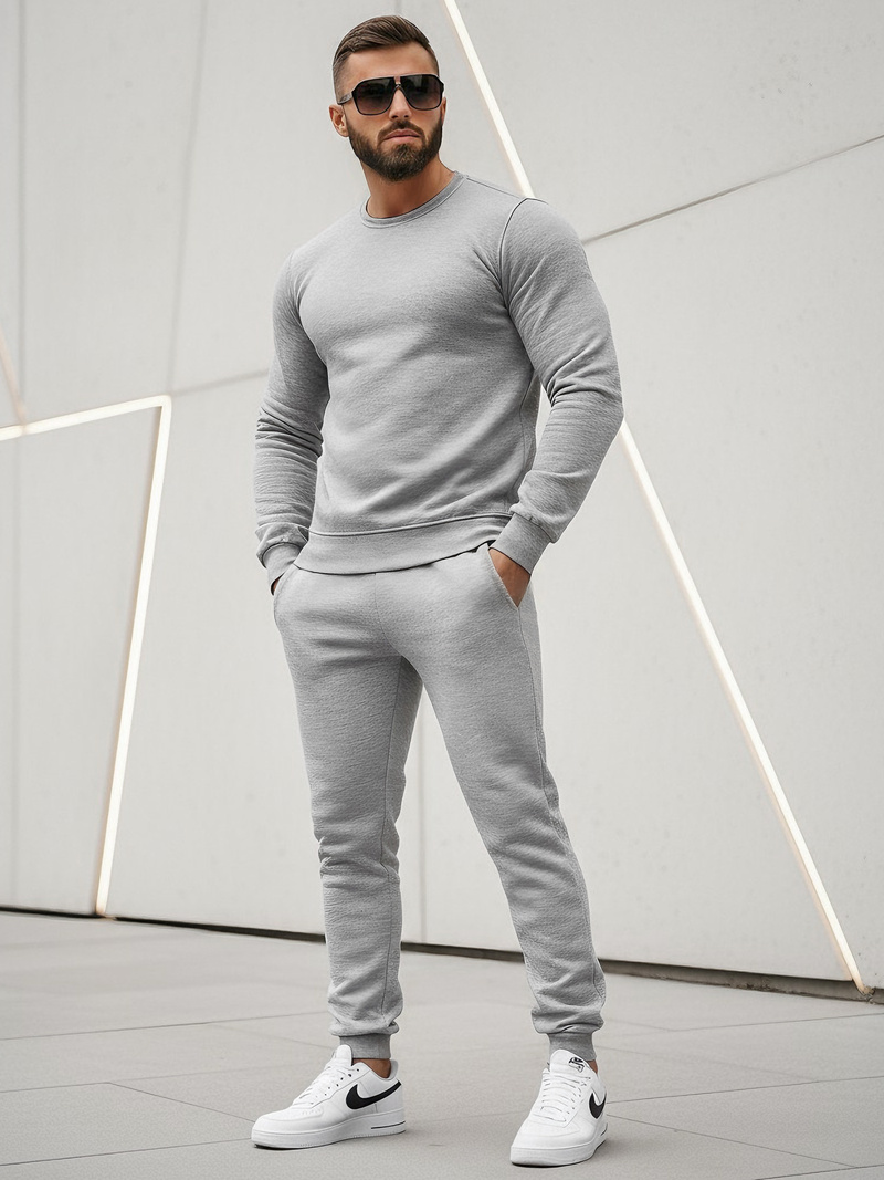 Chándal de hombre gris OZONEE JS/68C10380/2Z