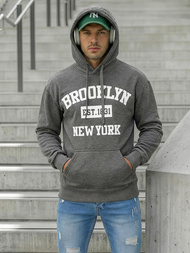 Sudadera de hombre grafito OZONEE JS/8B1767/5Z