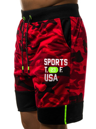 Pantalón corto de hombre rojo JS/KK300158