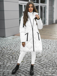 Chaqueta de mujer blanca OZONEE JS/5M3168/281Z