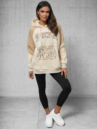 Sudadera de beige OZONEE O/SWE23037Z