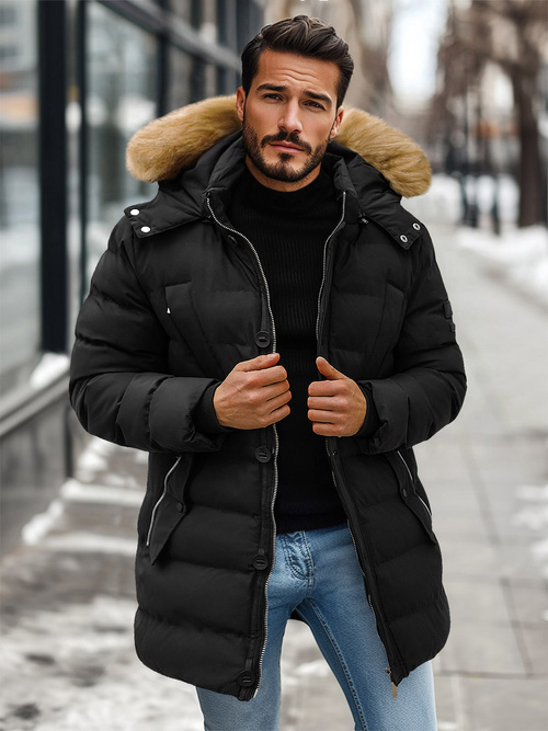 Chaqueta de hombre negra OZONEE JS/5M3122/392Z