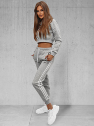 Conjunto de chándal de dos piezas gris ZONEE JS/8C67/2Z