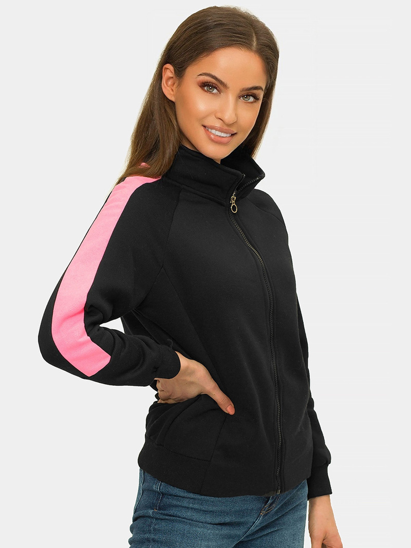 Sudadera de mujer negra OZONEE JS/B26038
