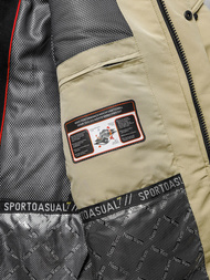 Chaqueta de hombre beige OZONEE JS/22M322/62