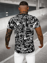 Camiseta de hombre negra OZONEE O/T1269/3