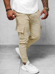 Pantalón chino de hombre beige OZONEE O/1404SP