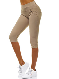 Leggings para mujer beige OZONEE JS/1041/A8