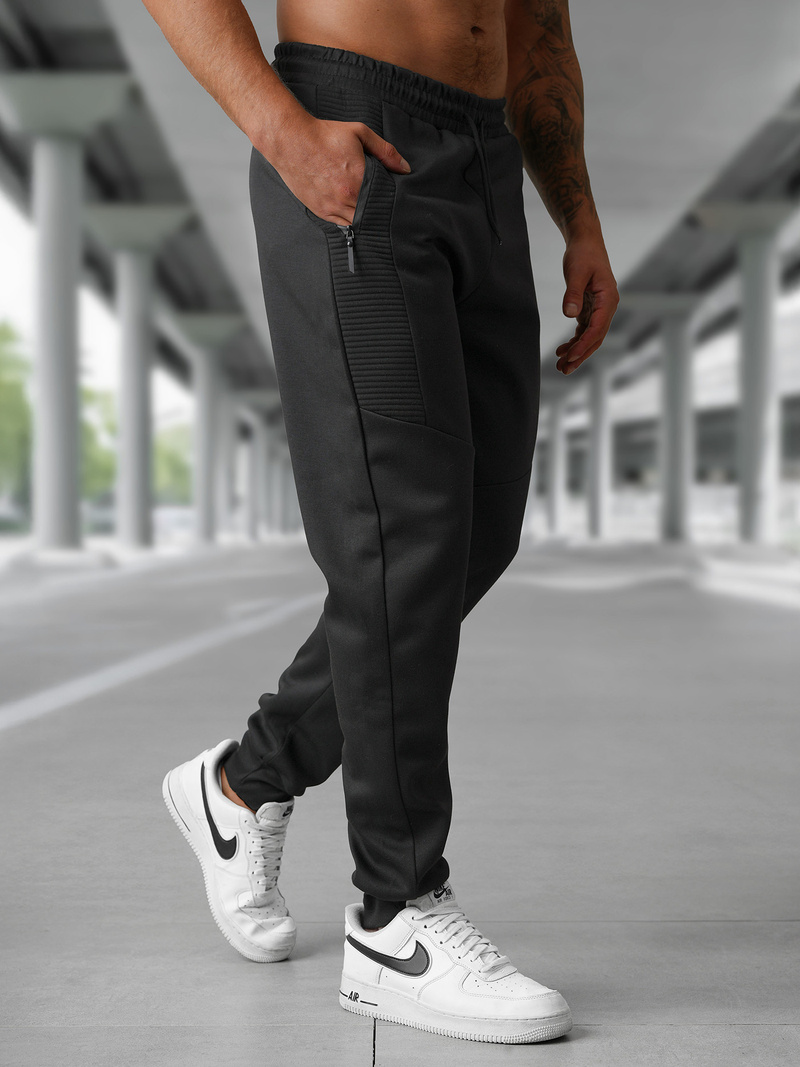 Pantalón de chándal de hombre negras OZONEE JS/15K1838/3