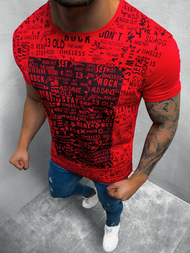 Camiseta de hombre roja OZONEE O/1173Z