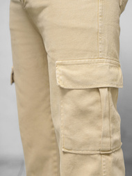 Pantalón de hombre beige OZONEE DO/4001
