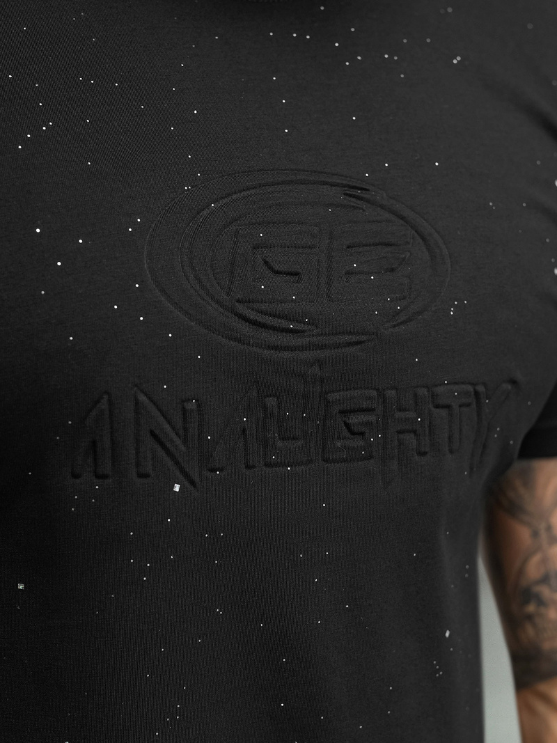 Camiseta de hombre negras OZONEE O/QQ1390