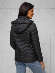 Chaqueta de mujer negra OZONEE JS/16M9238/392