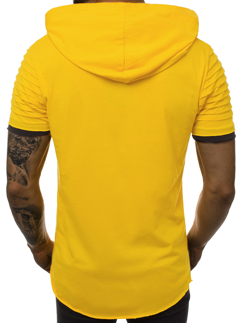 Camiseta de hombre amarillo OZONEE O/1187XZ