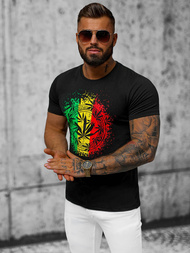Camiseta de hombre negra OZONEE O/T138/3Z