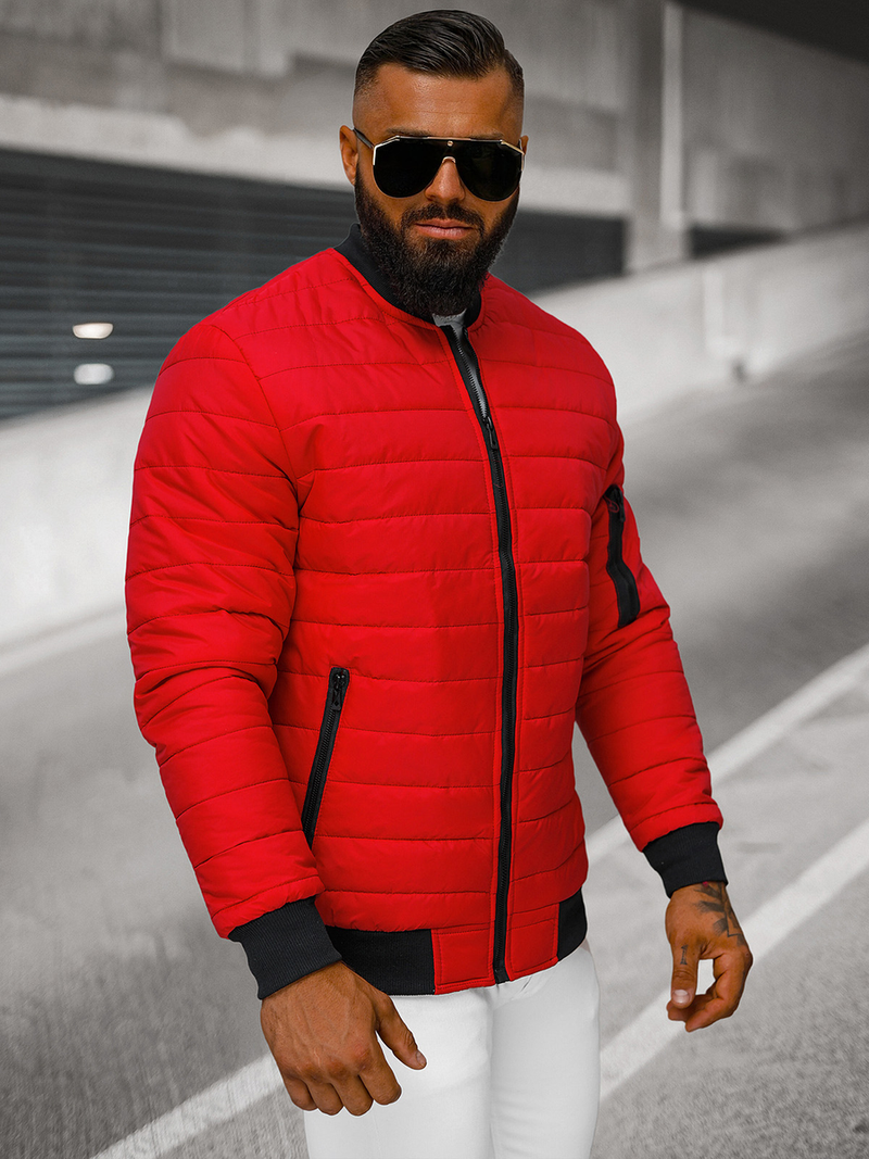 Chaqueta de hombre roja OZONEE JS/MY02Z